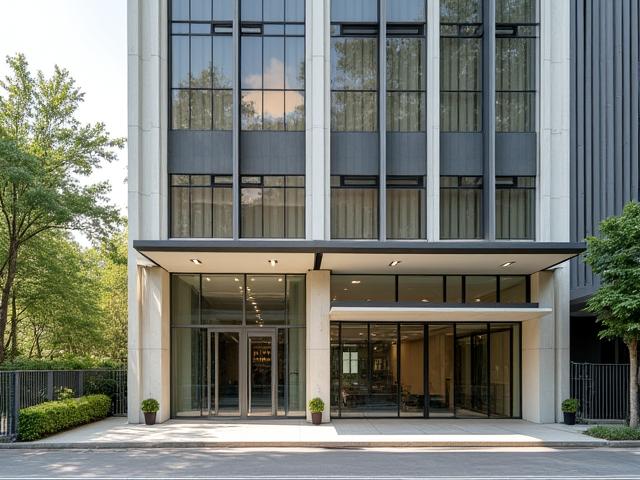 Eksterior bangunan pejabat Gelap Terang dari sudut jalan